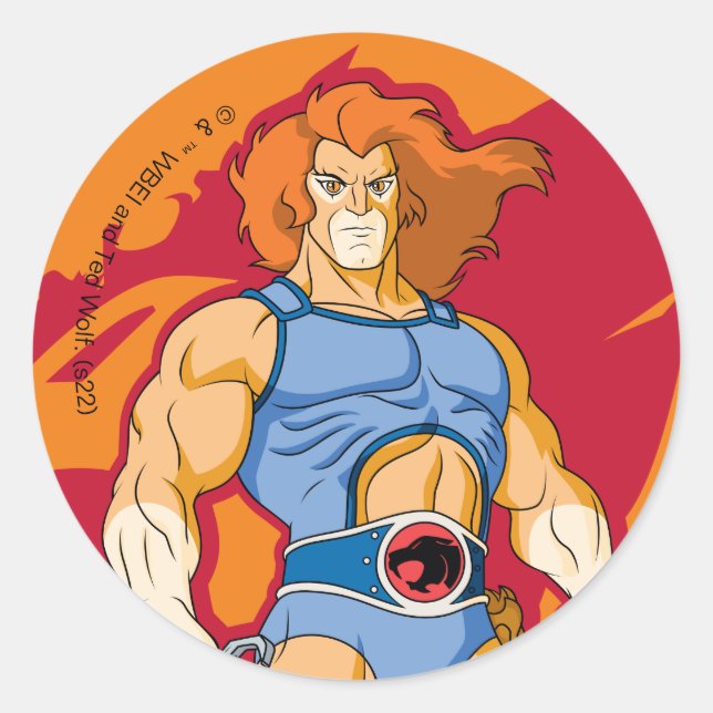 ThunderCats | Lion-O Character Graphic Classic Round Sticker (Front)