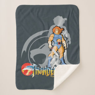 ThunderCats   Lion-O Halfttone Shadow Graphic Sherpa Blanket