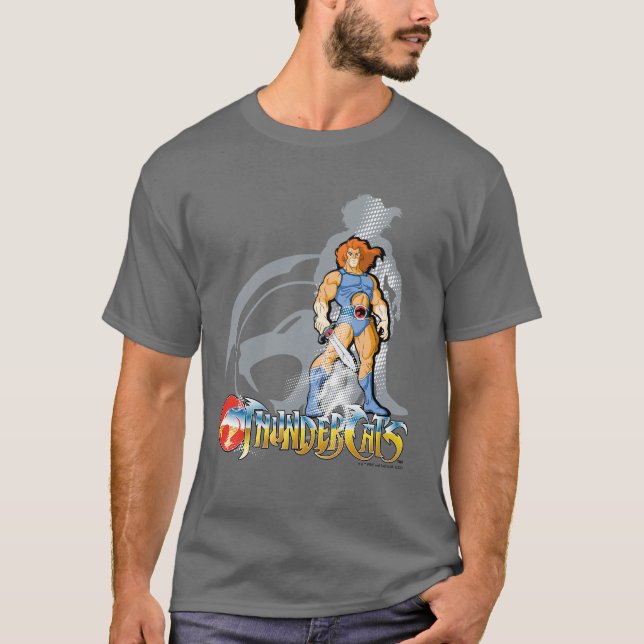 ThunderCats | Lion-O Halfttone Shadow Graphic T-Shirt (Front)