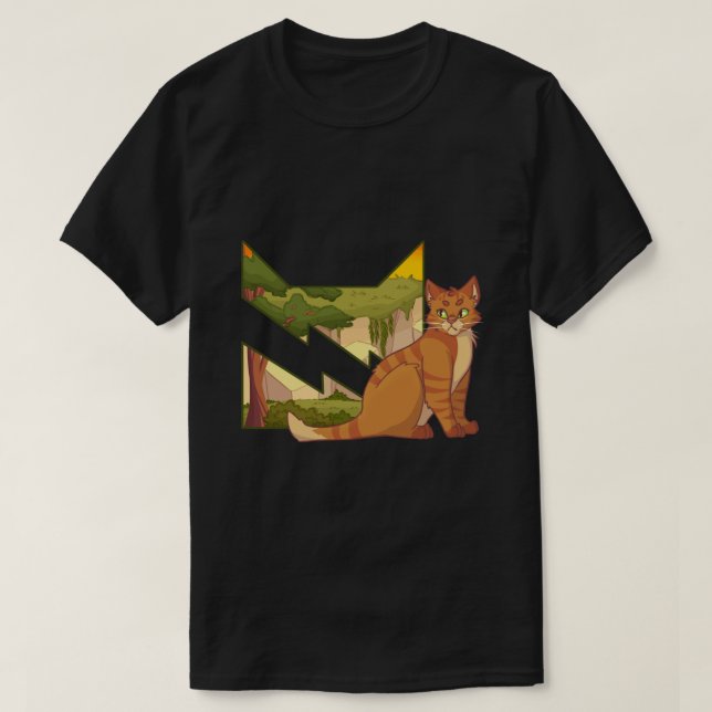 Thunderclan Warriors Warrior Cats  Sticker.png T-Shirt (Design Front)