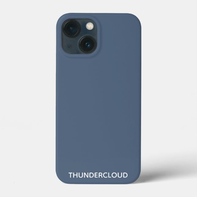 Thundercloud Blue-gray Color Name Case-Mate iPhone Case (Back)