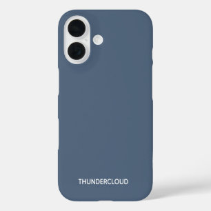Thundercloud Blue-grey Colour Name iPhone 16 Case