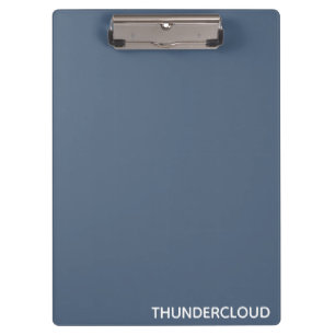 Thundercloud Blue-grey Colour Name Clipboard