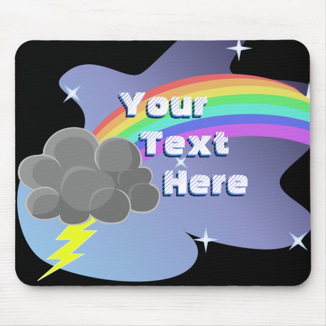 Thundercloud Rainbow Mouse Pad (Front)