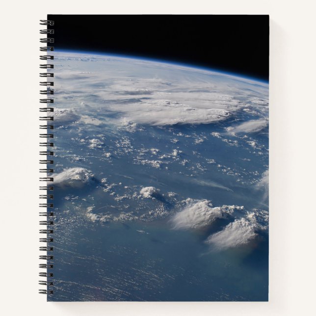 Thunderhead Anvils Of Earth Onto Southern Borneo. Notebook (Front)
