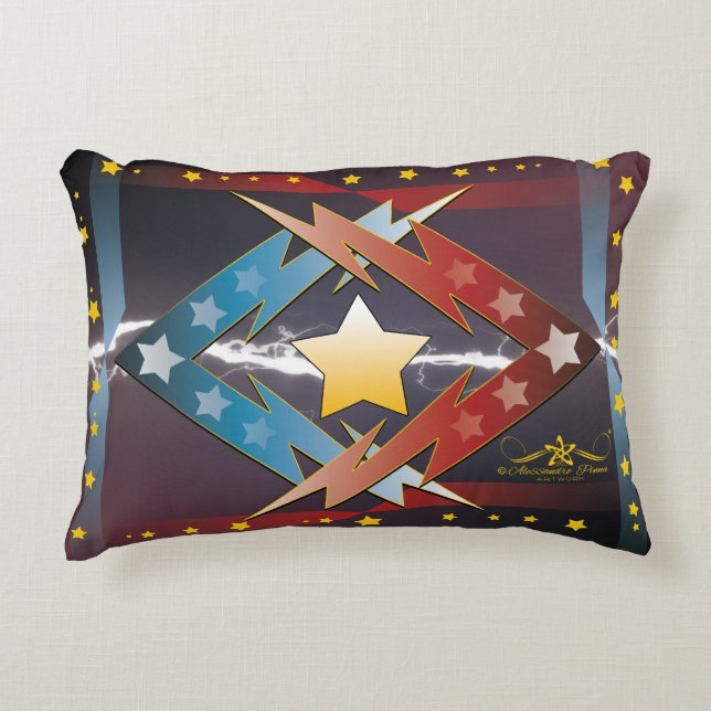 Thundering Stars Decorative Cushion (Front)