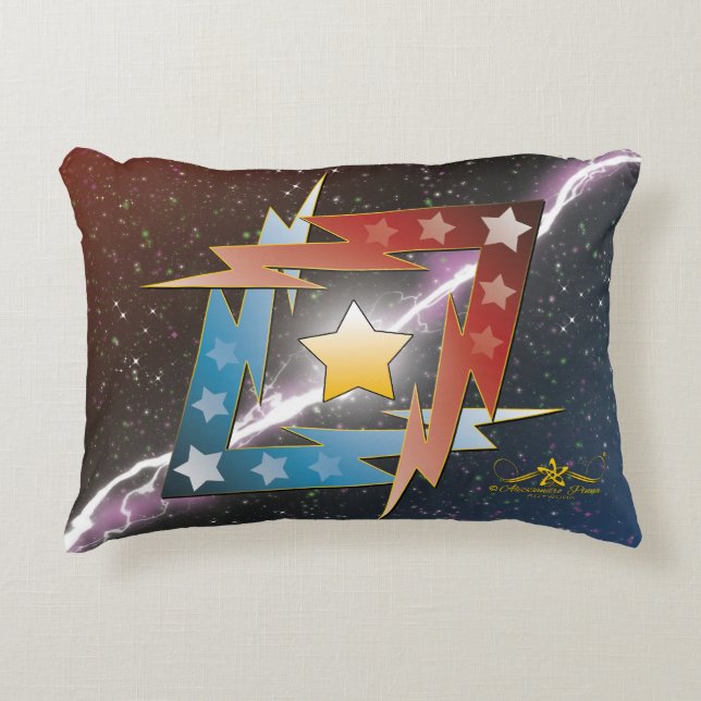 Thundering Stars Decorative Cushion (Front)
