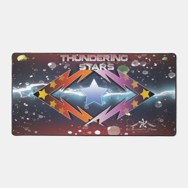Thundering Stars Desk Mat (Front)