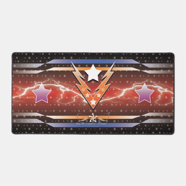  Thundering Stars Desk Mat (Front)