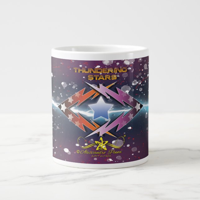 Thundering Stars Large Coffee Mug (Front)
