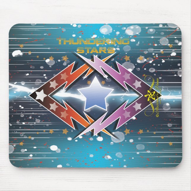 Thundering Stars Mouse Pad (Front)