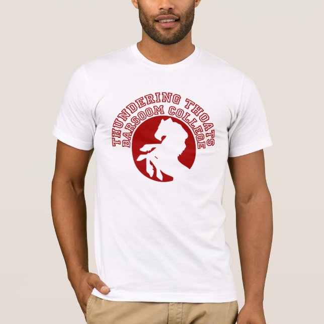 Thundering Thoats Barsoom College T-Shirt (Front)
