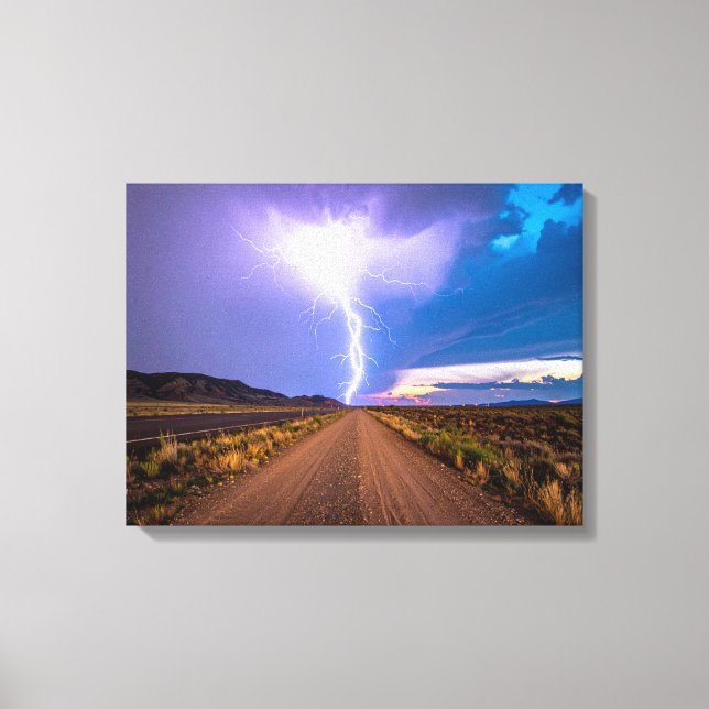thunderstorm canvas print (Front)