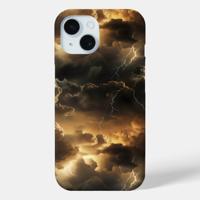 Thunderstorm Clouds Pattern Case-Mate iPhone Case (Back)