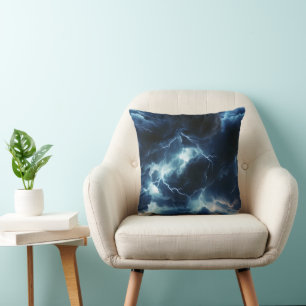 Thunderstorm Lighting Pattern Cushion