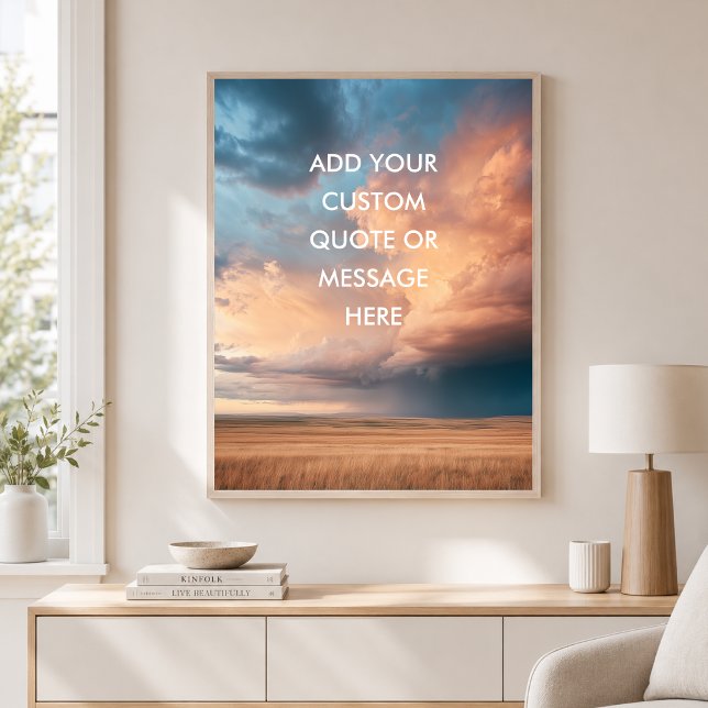 Thunderstorm Prairie - Create Your Own Quate Poster (Thunderstorm Prairie - Create Your Own Quate Poster)