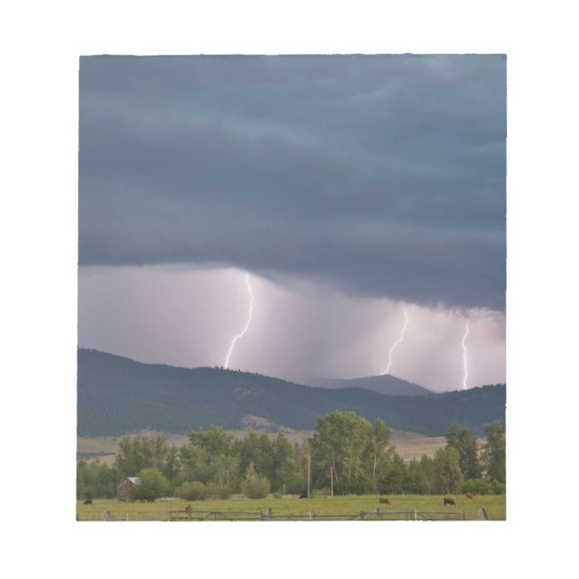 Thunderstorm produced lightning in the Jocko Notepad (Front)
