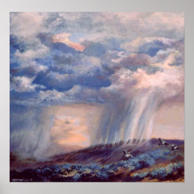 Thunderstorm Quail Poster (Front)