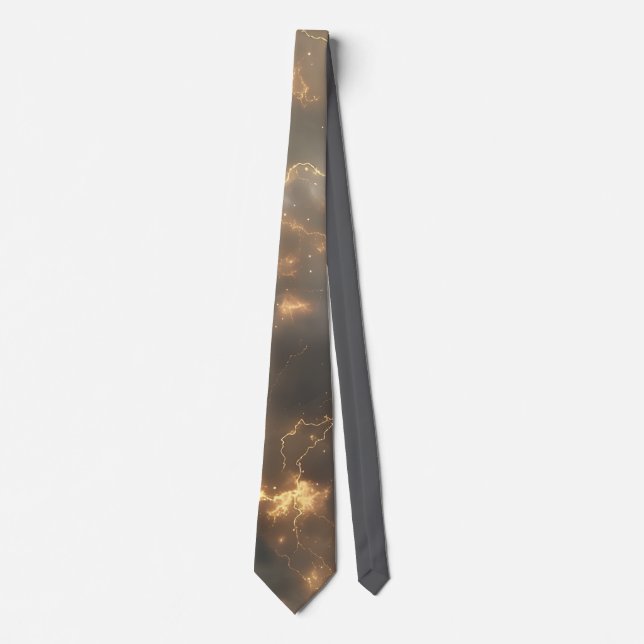 Thunderstorm Tie/tie with lightning Tie (Front)