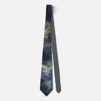 Thunderstorm Tie/tie with lightning Tie