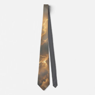 Thunderstorm Tie/tie with lightning Tie