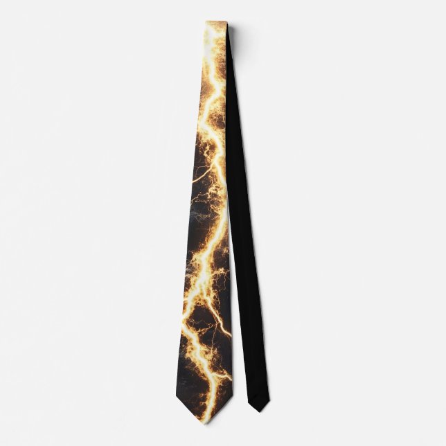 Thunderstorm Tie/tie with lightning Tie (Front)