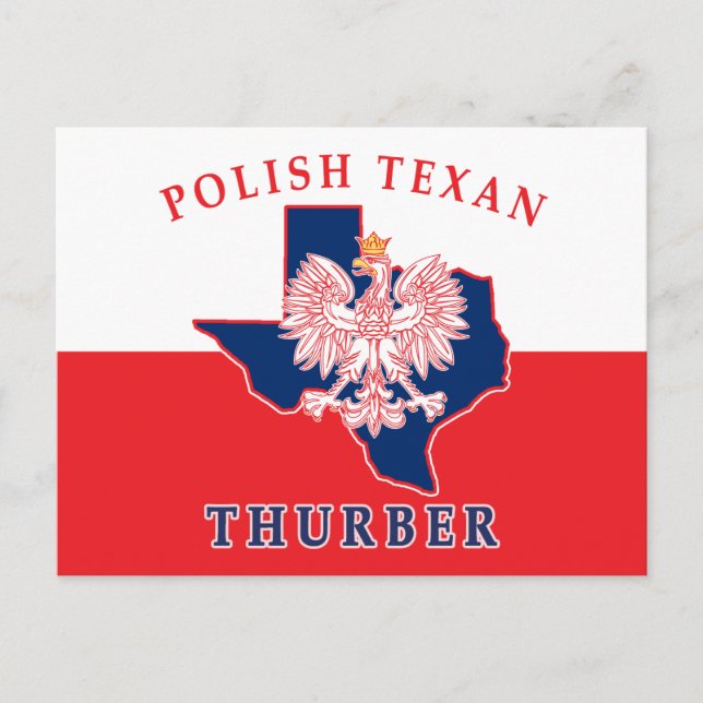 Thurber Polish Texan Postcard (Front)
