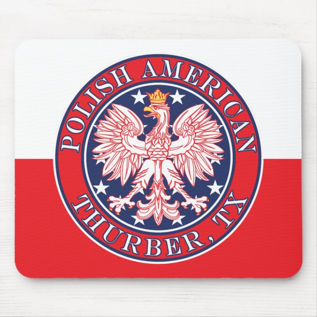 Thurber Texas Polish American Eagle Mouse Pad (Front)