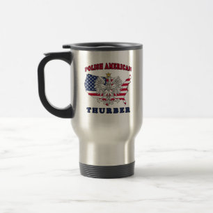 Thurber Texas Polish American Travel Mug