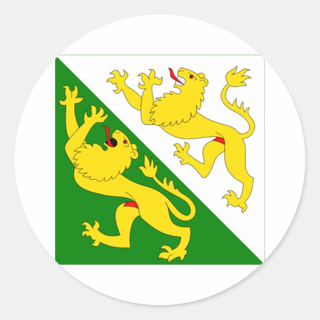 Thurgau Flag Classic Round Sticker (Front)