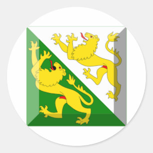 Thurgau Flag Gem Classic Round Sticker