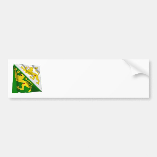 Thurgau Waving Flag Bumper Sticker (Front)