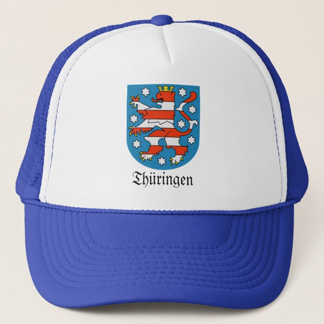 Thüringen Wappen Coat of Arms Trucker Hat (Front)