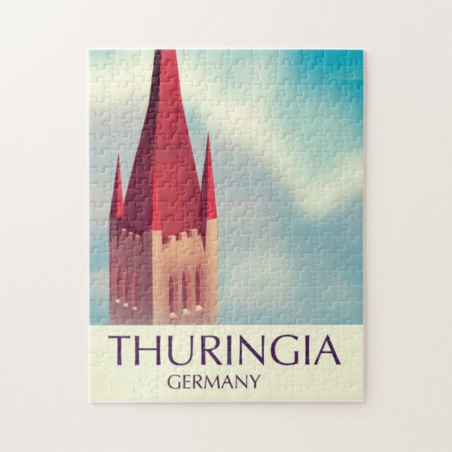 Thuringia Germany travel poster Jigsaw Puzzle (Vertical)