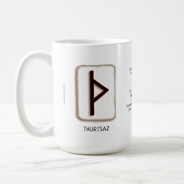Thurisaz RuneStone 15 oz. Mug (Left)