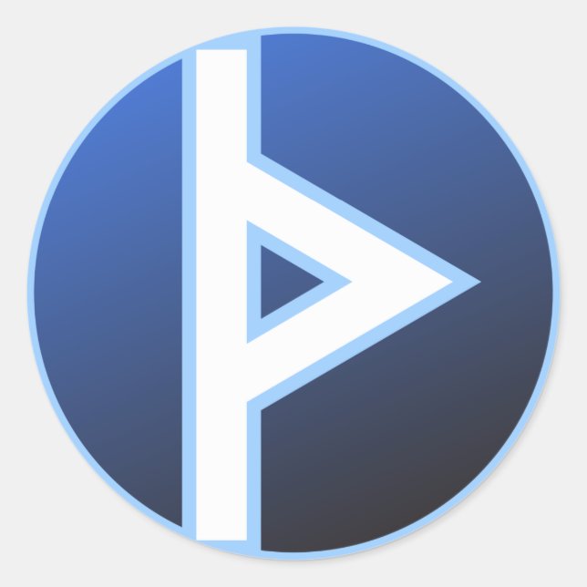 Thurisaz Thurs Thorn Rune Classic Round Sticker (Front)