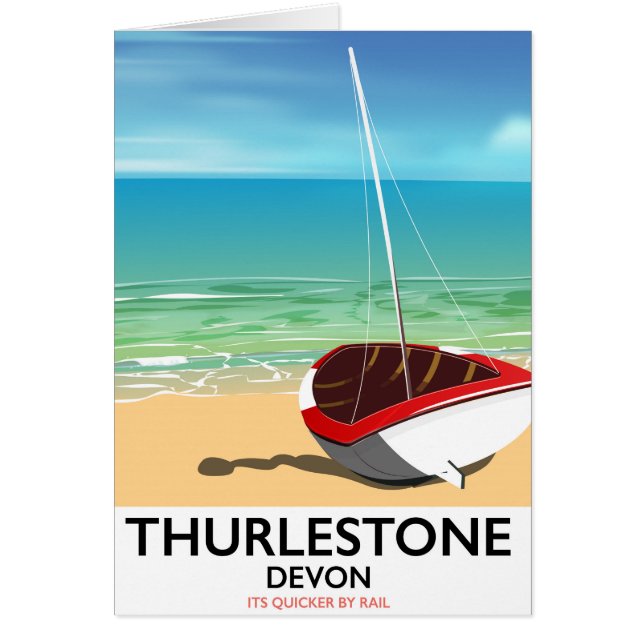 Thurlestone South Devon travel poster (Front)