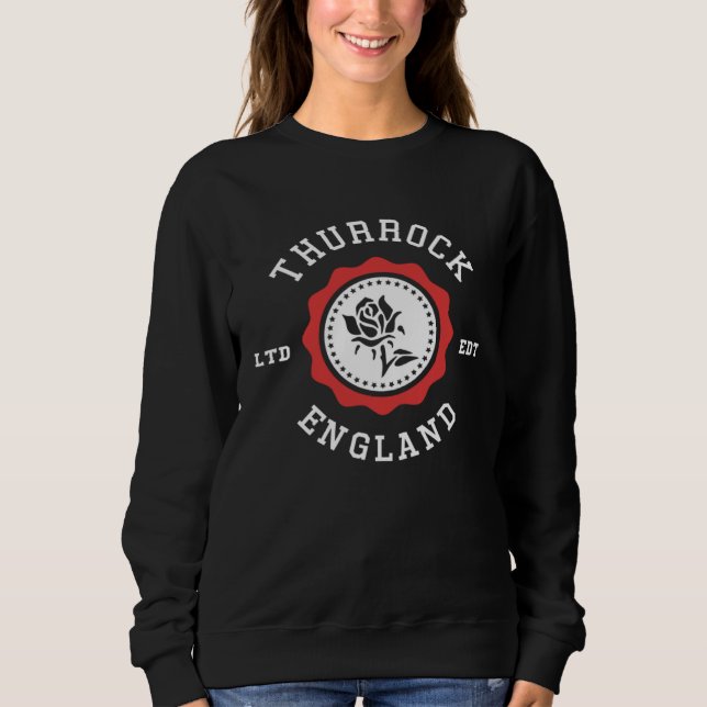THURROCK England Rose Badge Sweatshirt (Front)