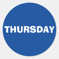 Thursday Ad Lib Royal Blue Sticker by Janz