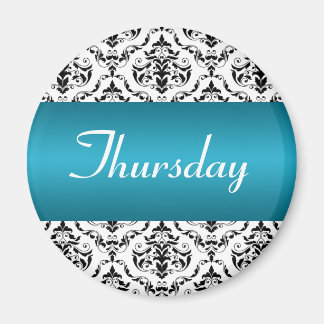Thursday Blue - Damask Magnet