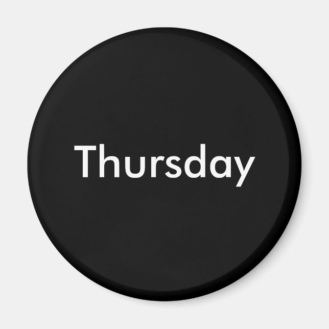 Thursday magnet (Front)
