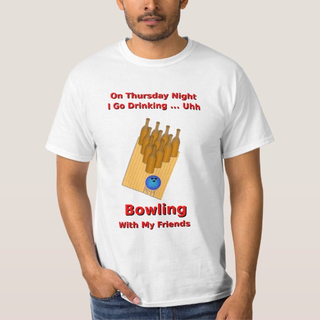 Thursday Night Beer Bowler T-Shirt (Front)