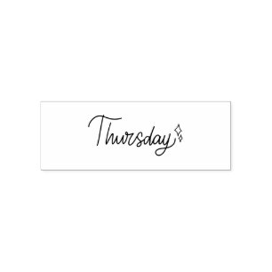 Thursday Weekday Journal Design Self-inking Stamp