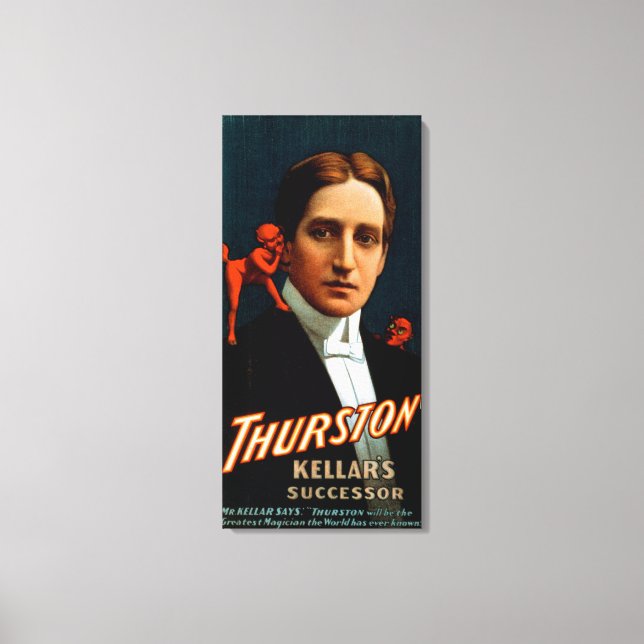 Thurston, Devil telling him secrets Magic Canvas Print (Front)