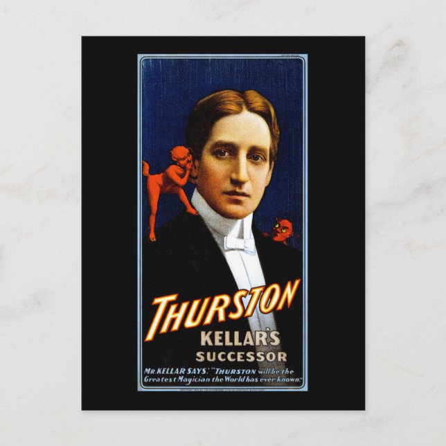 Thurston Kellar's successor Postcard (Front)