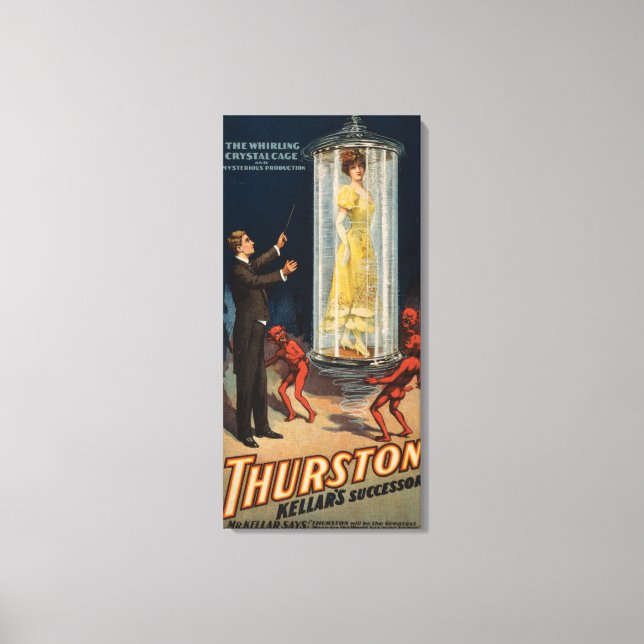 Thurston Kellar's Successor - Woman in Water Canvas Print (Front)