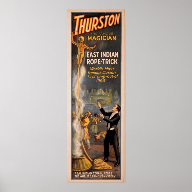 THURSTON Magician Illusionist VAUDEVILLE Poster (Front)