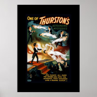 Thurston Magician Vintage Theatre Poster