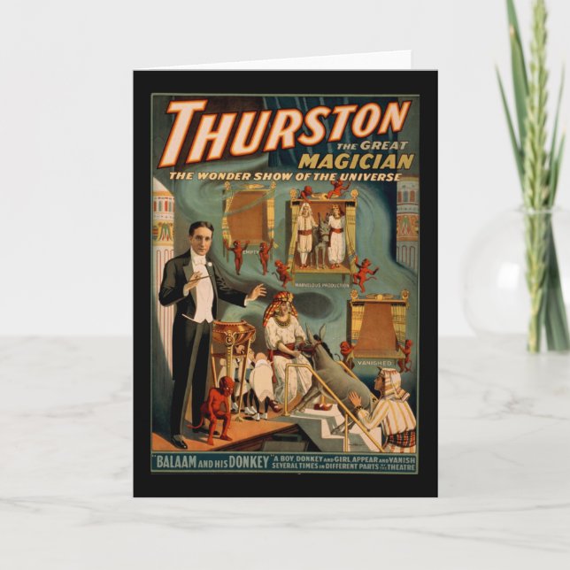 Thurston the great magician card (Front)