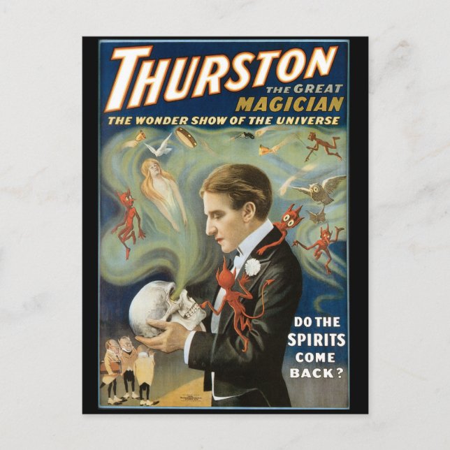 Thurston The Great Magician ~ Vintage Magic Act Postcard (Front)